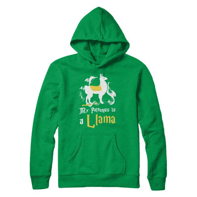 My Patronus Is A Llama-T-Shirt & Hoodie-Pullover Hoodie-Irish Green