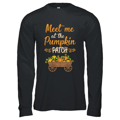 Meet Me At The Pumpkin Patch Halloween Costume-T-Shirt & Hoodie-Long Sleeve T-Shirt-Black