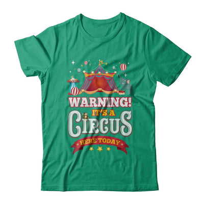 Circus Carnival Warning Birthday Children Party-T-Shirt & Hoodie-Classic T-Shirt-Kelly Green