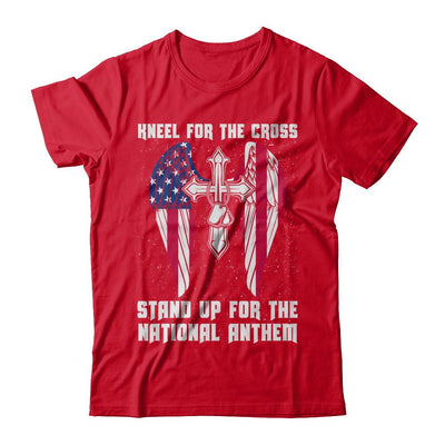 Kneel For The Cross Stand Up For The National Anthem-T-Shirt & Hoodie-Premium T-Shirt-Red