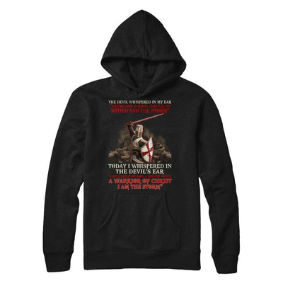 Knight Templar I Am A Child Of God A Warrior Of Christ I Am The Storm-T-Shirt & Hoodie-Pullover Hoodie-Black