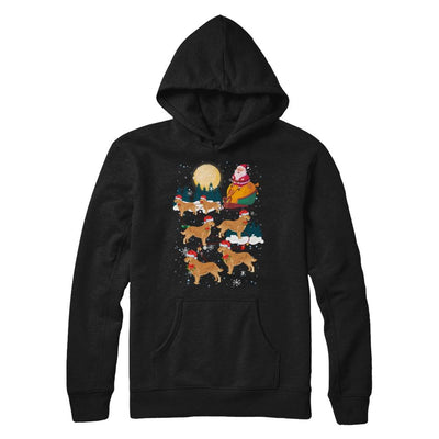 Dog Reindeer Golden Retriever Christmas Gift-T-Shirt & Sweatshirt-Pullover Hoodie-Black