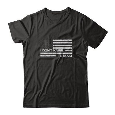 I Don't Kneel I Stand Us Flag-T-Shirt & Tank Top-Premium T-Shirt-Black