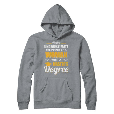 Funny Woman With A Masters Degree Graduation Gift-T-Shirt & Hoodie-Pullover Hoodie-Light Steel