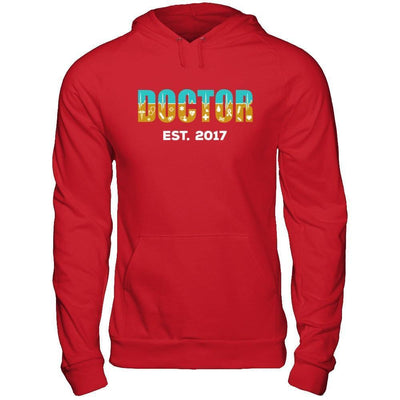 Medical School Graduation Doctor 2017-T-Shirt & Hoodie-Pullover Hoodie-Red