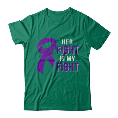 Her Fight Is My Fight Alzheimers Pancreatic Cancer Awareness-T-Shirt & Hoodie-Classic T-Shirt-Kelly Green