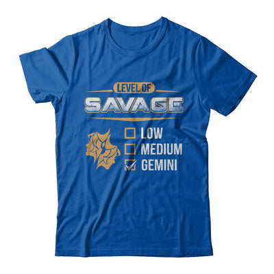 Level Of Savage Gemini-T-Shirt & Hoodie-Premium T-Shirt-Royal