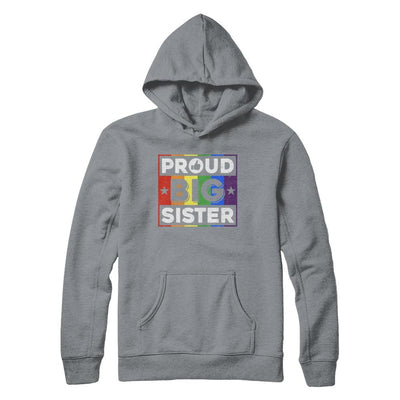 Proud Sister Brother Gay Lesbian Pride Month LGBT-T-Shirt & Hoodie-Pullover Hoodie-Light Steel