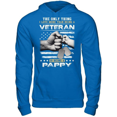 I Love More Than Being A Veteran Is Being A Pappy-T-Shirt & Hoodie-Pullover Hoodie-Royal