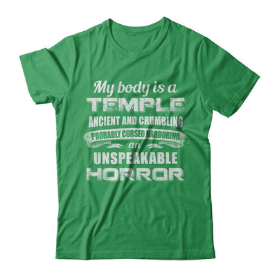 My Body Is A Temple Ancient Crumbling Probably Cursed-T-Shirt & Hoodie-Premium T-Shirt-Kelly Green