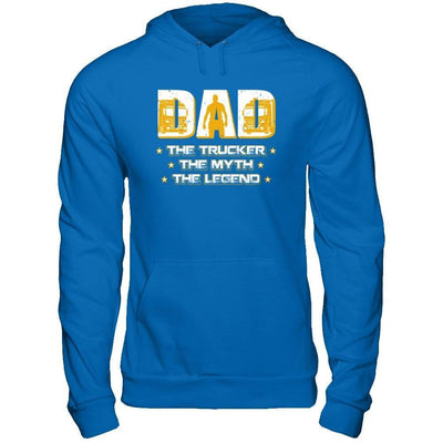 Dad The Trucker The Myth The Legend-T-Shirt & Hoodie-Pullover Hoodie-Royal