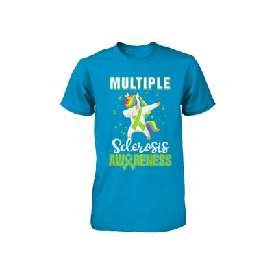 Inspirational Multiple Sclerosis Awareness Unicorn Support Youth-Youth Shirt-
