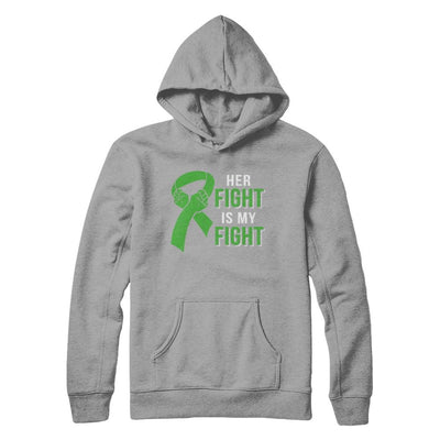 Her Fight Is My Fight Liver Cancer Green Lymphoma Awareness-T-Shirt & Hoodie-Pullover Hoodie-Light Steel