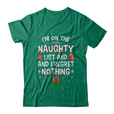 I'm On The Naughty List Funny Christmas-T-Shirt & Hoodie-Classic T-Shirt-Kelly Green