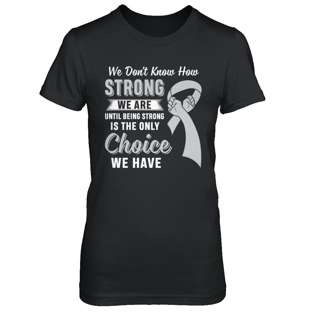 Being Strong Choice Parkinson's Disease Brain Cancer-T-Shirt & Hoodie-Women's T-Shirt-Black