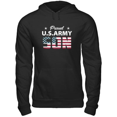 Proud Us Army Son-T-Shirt & Hoodie-Pullover Hoodie-Black