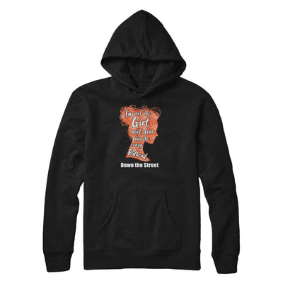 I'm The Crazy Redhead Down The Street-T-Shirt & Tank Top-Pullover Hoodie-Black