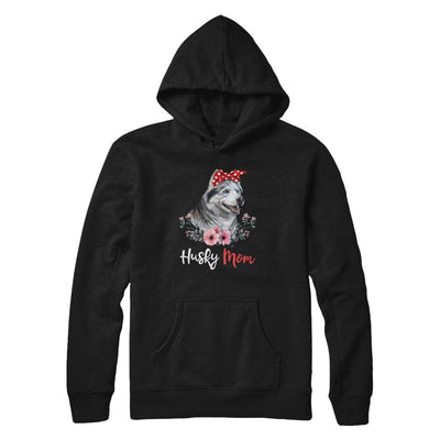 Husky Mom Gift For Women Dog Lover-T-Shirt & Hoodie-Pullover Hoodie-Black