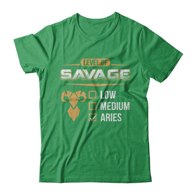 Level Of Savage Aries-T-Shirt & Hoodie-Premium T-Shirt-Kelly Green