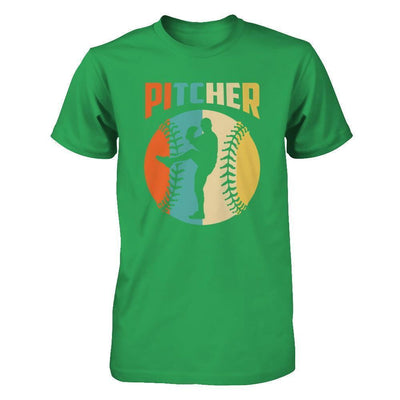 Classic Vintage Retro Style Pitcher Baseball-T-Shirt & Hoodie-Premium T-Shirt-Kelly Green