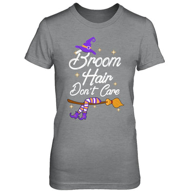 Broom Hair Don't Care Witch Halloween-T-Shirt & Hoodie-Women's T-Shirt-Sport Grey
