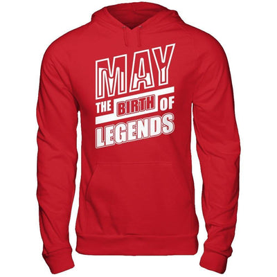 May The Birth Of Legends-T-Shirt & Hoodie-Pullover Hoodie-Red