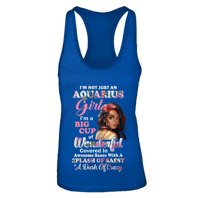 I'm Not Just An Aquarius Girl January February Birthday Gifts-T-Shirt & Tank Top-Women's Ideal Racerback Tank-Royal