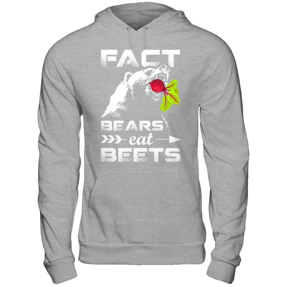 Fact Bears Eat Beets-T-Shirt & Hoodie-Pullover Hoodie-Sport Grey