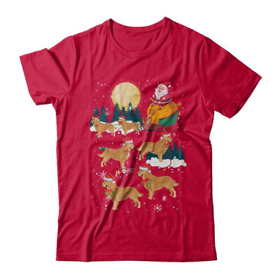 Dog Reindeer Golden Retriever Christmas Gift-T-Shirt & Sweatshirt-Classic T-Shirt-Red