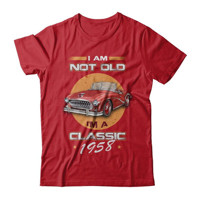 I'm Not Old I'm A Classic 1958 Car-T-Shirt & Hoodie-Classic T-Shirt-Red