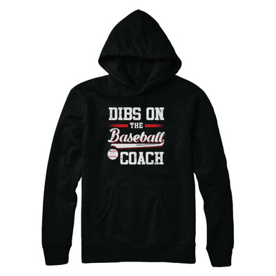 Dibs On The Coach Baseball-T-Shirt & Hoodie-Pullover Hoodie-Black
