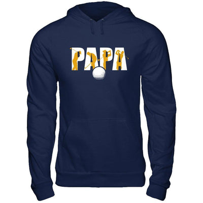 Golf Papa Father's Day-T-Shirt & Hoodie-Pullover Hoodie-Navy