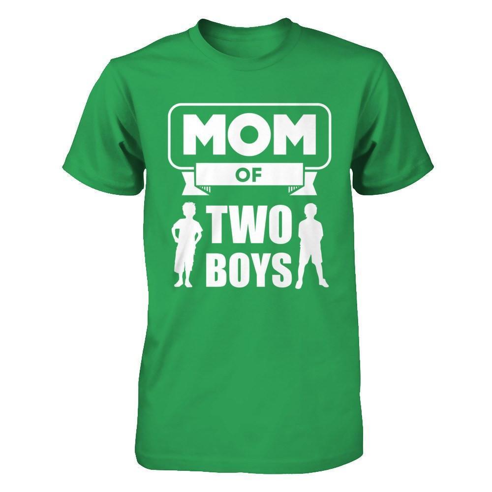 Mom Of Two Boys-T-Shirt & Hoodie-Premium T-Shirt-Kelly Green