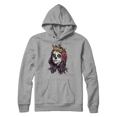 Halloween Queen Tattoos Costume Skeleton-T-Shirt & Hoodie-Pullover Hoodie-Light Steel