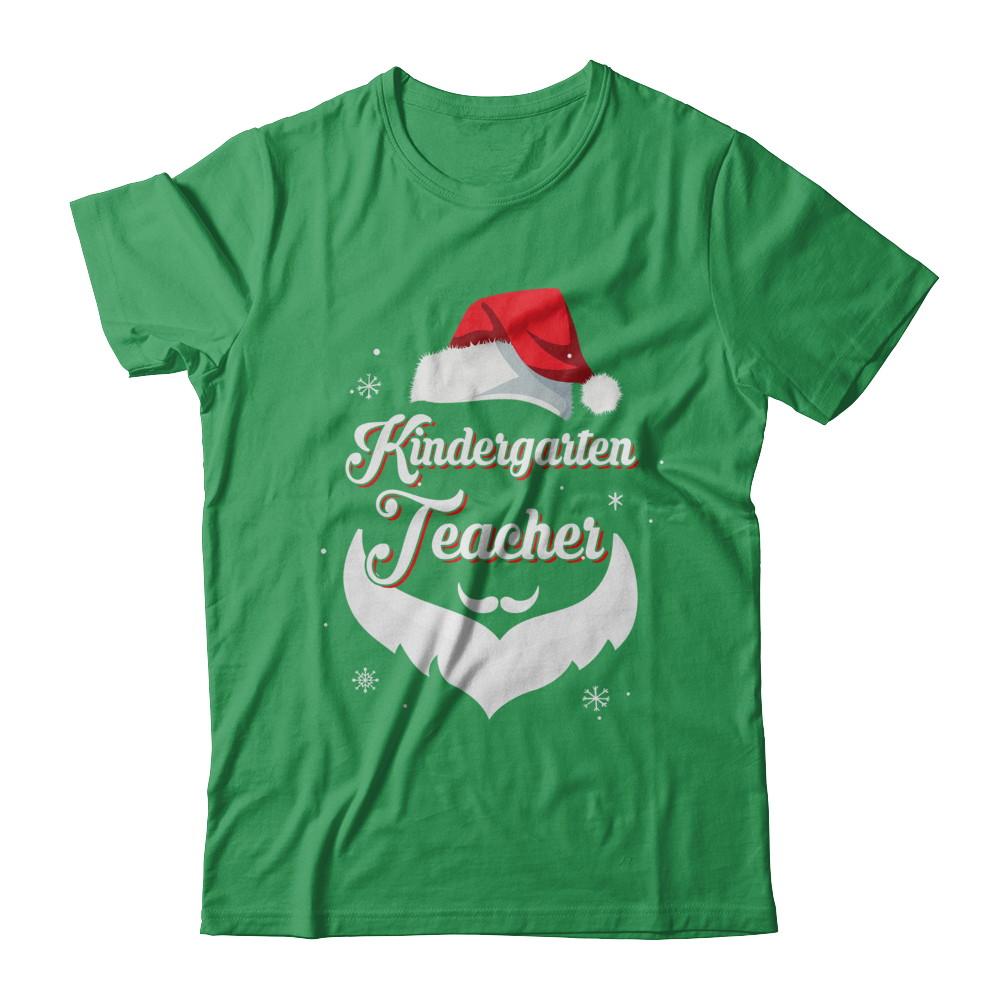 Kindergarten Teacher Claus Matching Christmas Santa-T-Shirt & Sweatshirt-Premium T-Shirt-Kelly Green
