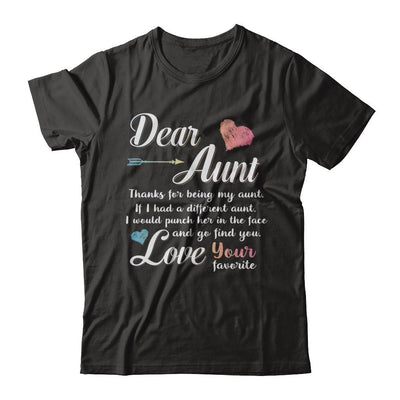 Dear Aunt Thanks For Being My Aunt Gift Christmas-T-Shirt & Hoodie-Premium T-Shirt-Black