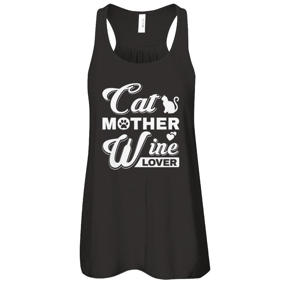 Cat Mother Wine Lover