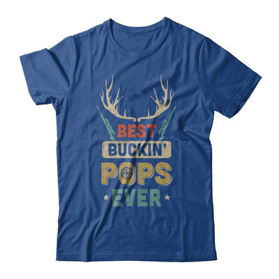 Vintage Best Buckin' Pops Ever Deer Hunting-T-Shirt & Hoodie-Classic T-Shirt-Royal