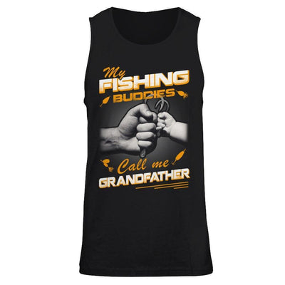 My Fishing Buddies Call Me Grandfather-T-Shirt & Hoodie-Unisex Tank-Black