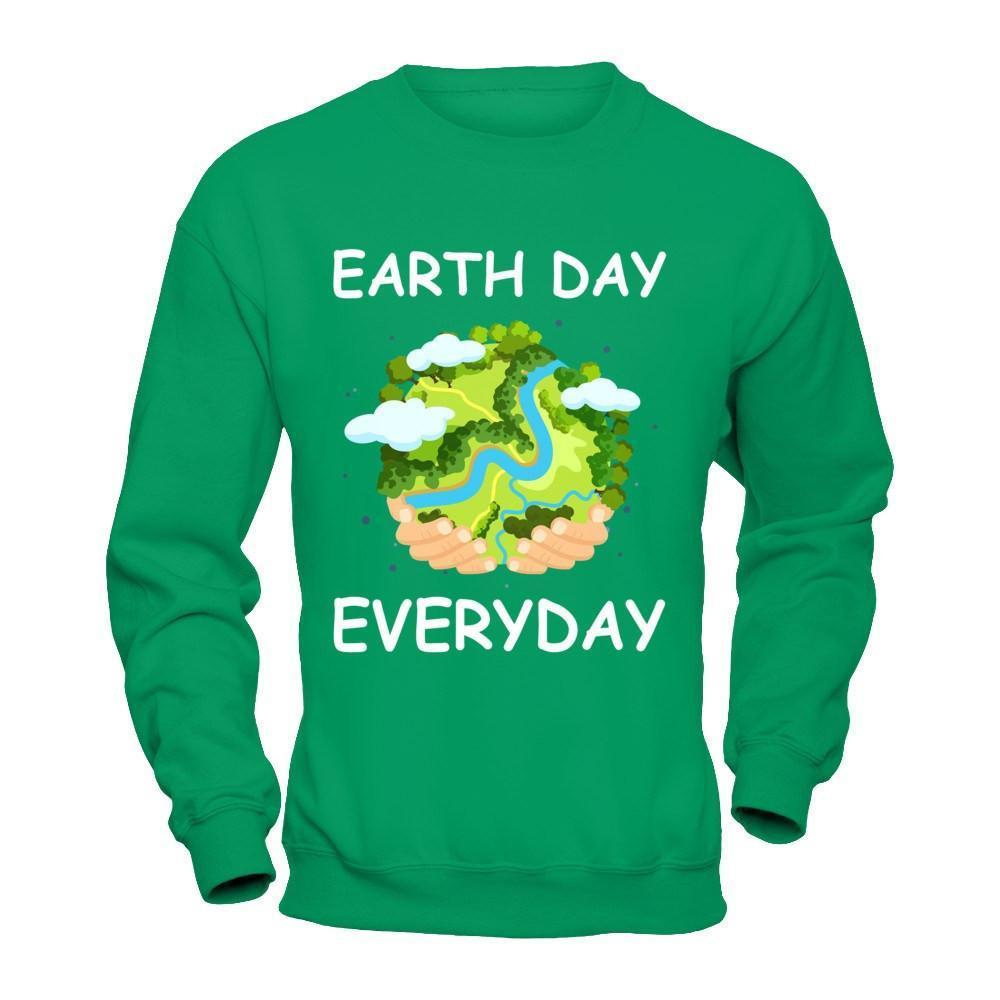 Animals On Earth Day Everyday 2018-T-Shirt & Hoodie-Crewneck Sweatshirt-Irish Green