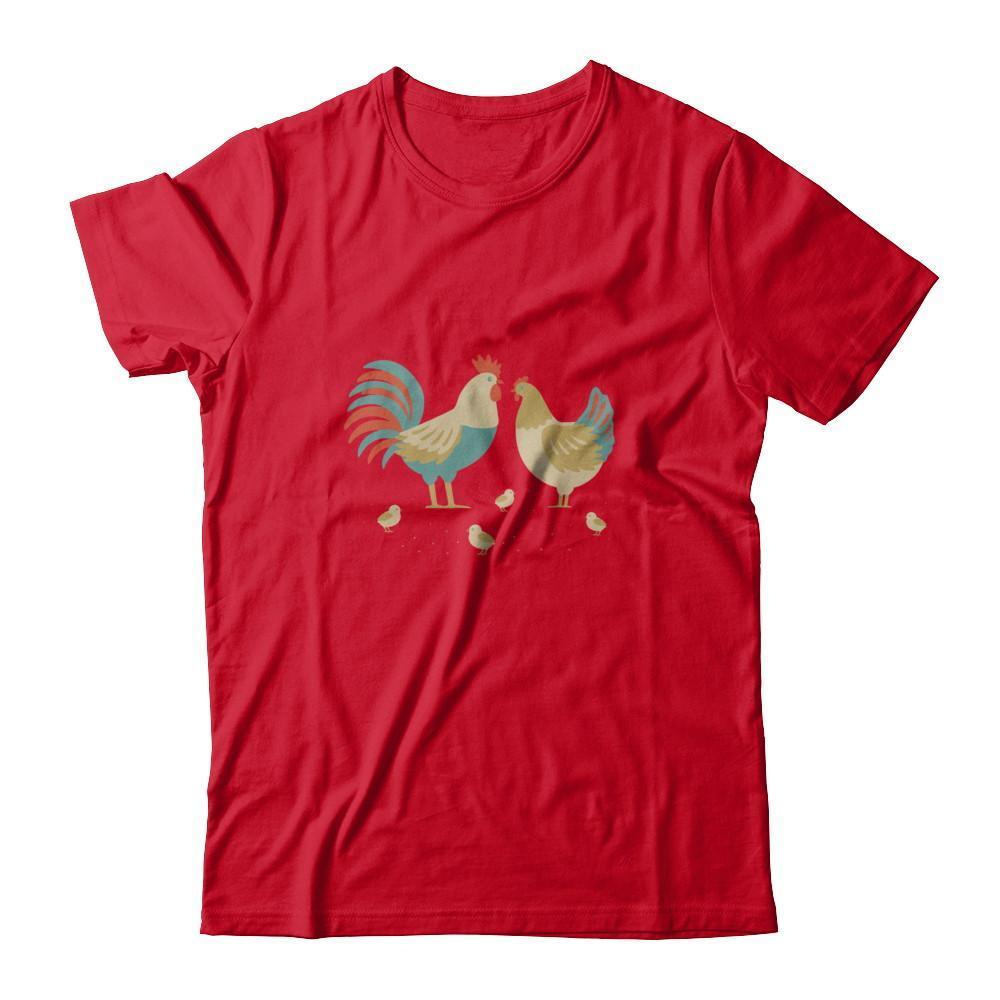 Vintage Retro Chicken Whisperer Poultry-T-Shirt & Tank Top-Premium T-Shirt-Red