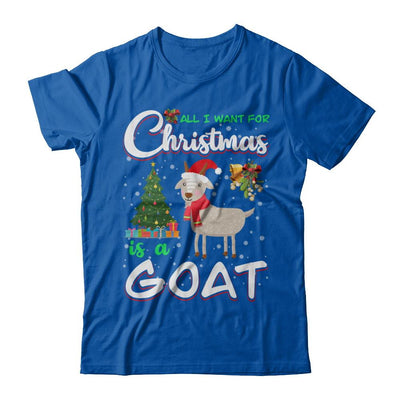 All I Want For Christmas Is A Goat Cute Xmas-T-Shirt & Sweatshirt-Premium T-Shirt-Royal