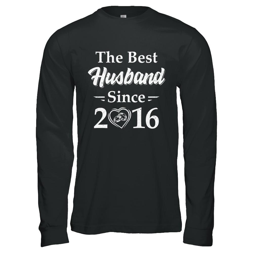 5th Married Together Anniversary Since 2016 Wife Husband-T-Shirt & Hoodie-Long Sleeve T-Shirt-Black