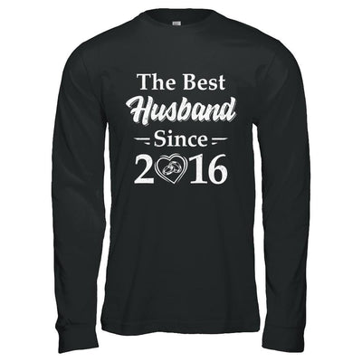 5th Married Together Anniversary Since 2016 Wife Husband-T-Shirt & Hoodie-Long Sleeve T-Shirt-Black