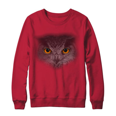 Cool Owl Happy Halloween-T-Shirt & Sweatshirt-Crewneck Sweatshirt-Red