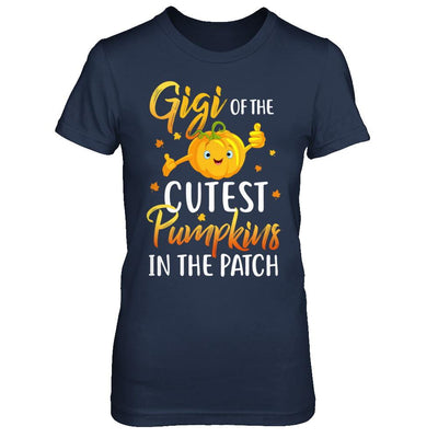 Halloween Gigi Of Cutest Pumpkins In The Patch-T-Shirt & Hoodie-Women's T-Shirt-Navy
