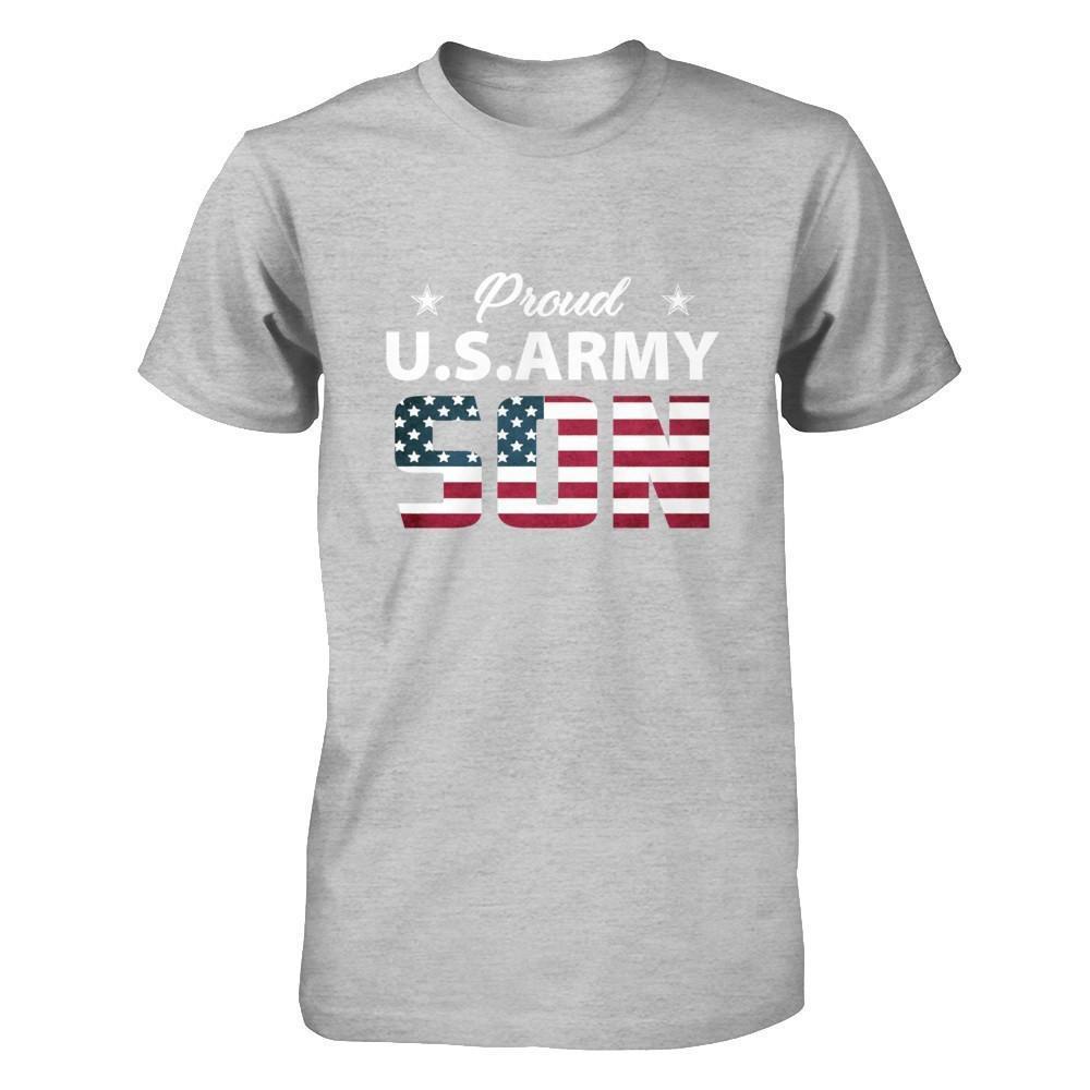 Proud Us Army Son-T-Shirt & Hoodie-Premium T-Shirt-Heather Gray