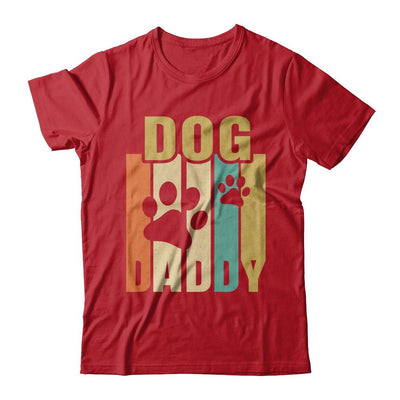 Retro Vintage Daddy Dog Father's Day Gift-T-Shirt & Hoodie-Classic T-Shirt-Red