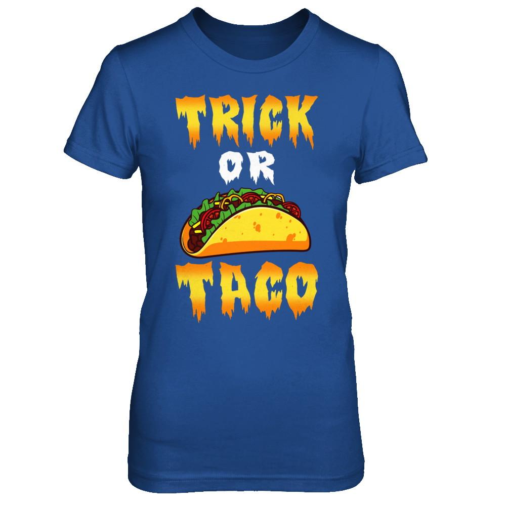 Halloween Trick Or Tacos Halloween Trick Or Treat-T-Shirt & Hoodie-Women's T-Shirt-Royal