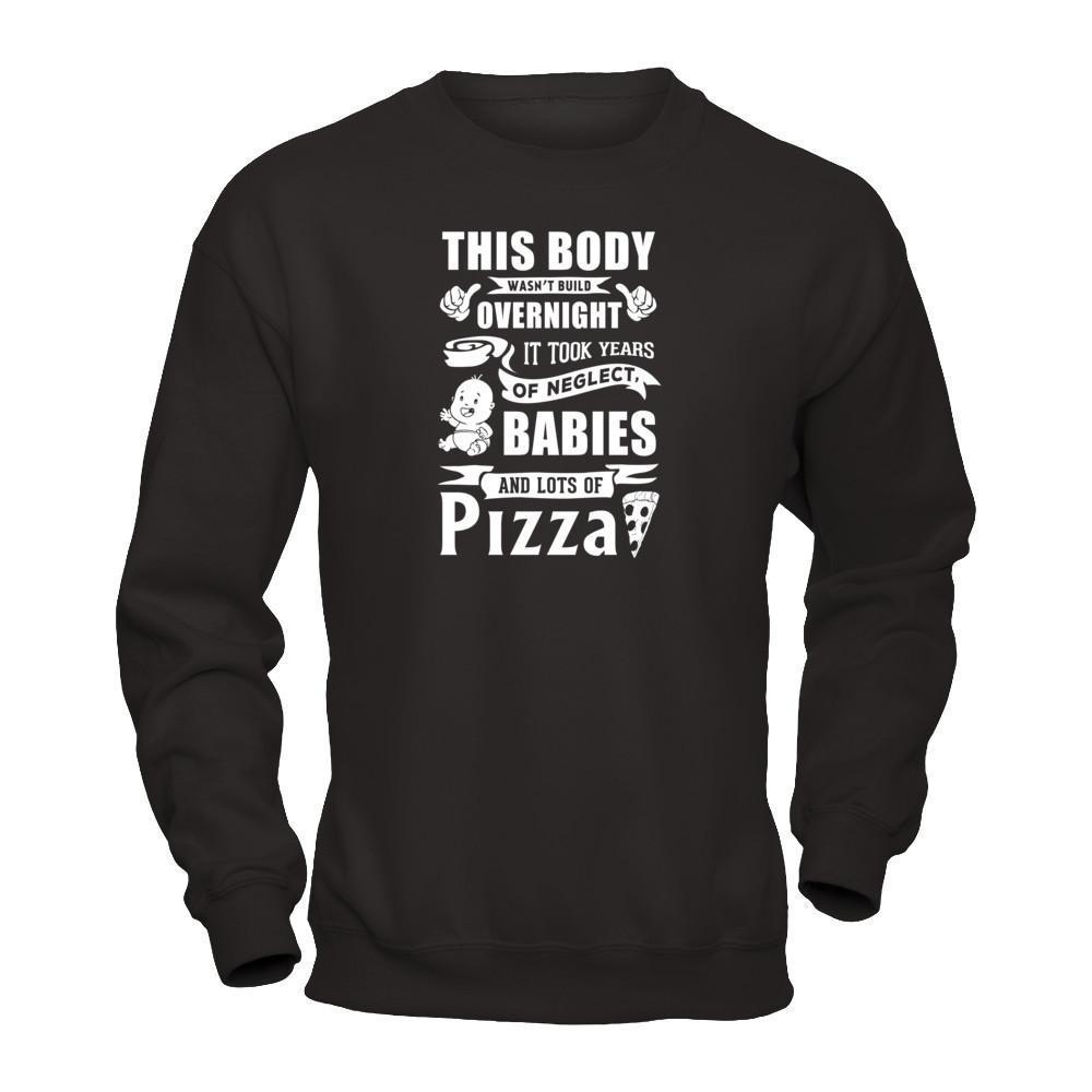 This Body Wasn't Built Overnight-T-Shirt & Hoodie-Crewneck Sweatshirt-Black